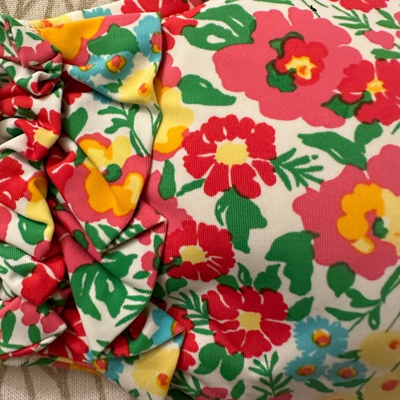 EUC Lilly Pulitzer Ants on Parade Bandeau Bikini, M - Picture 2 of 9